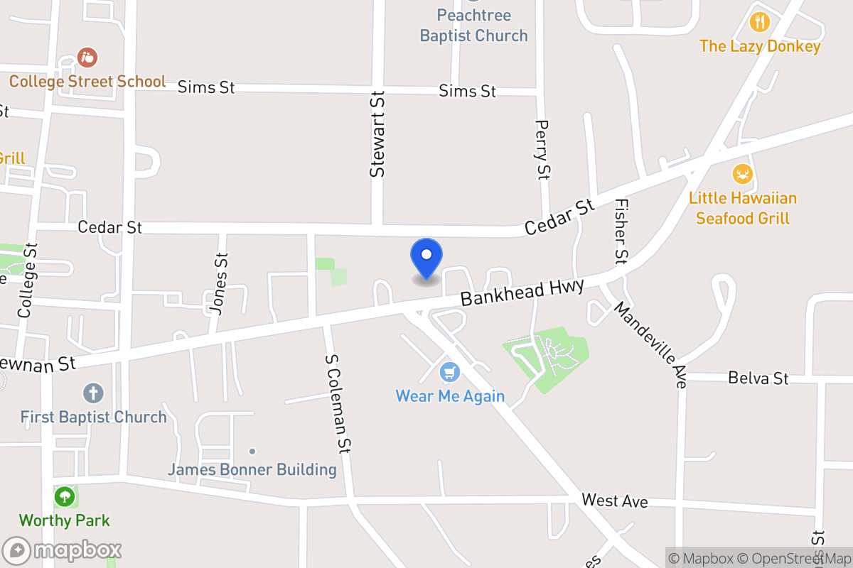 Map of 102 Bankhead Hwy
