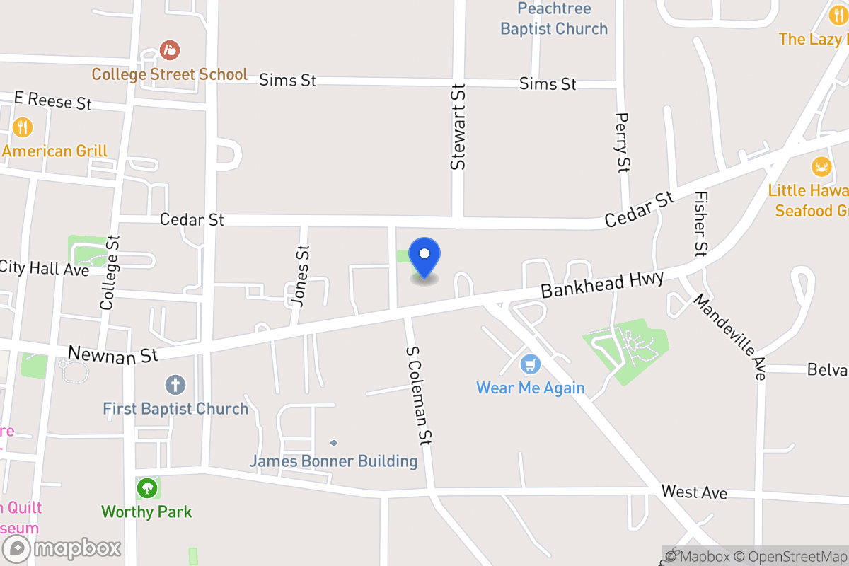 Map of 606 Newnan St