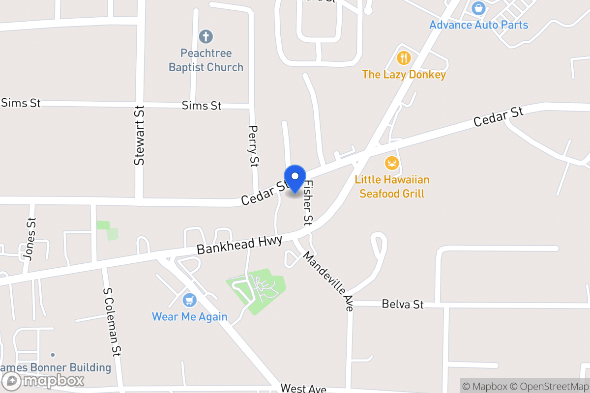 Map of 617 Cedar St