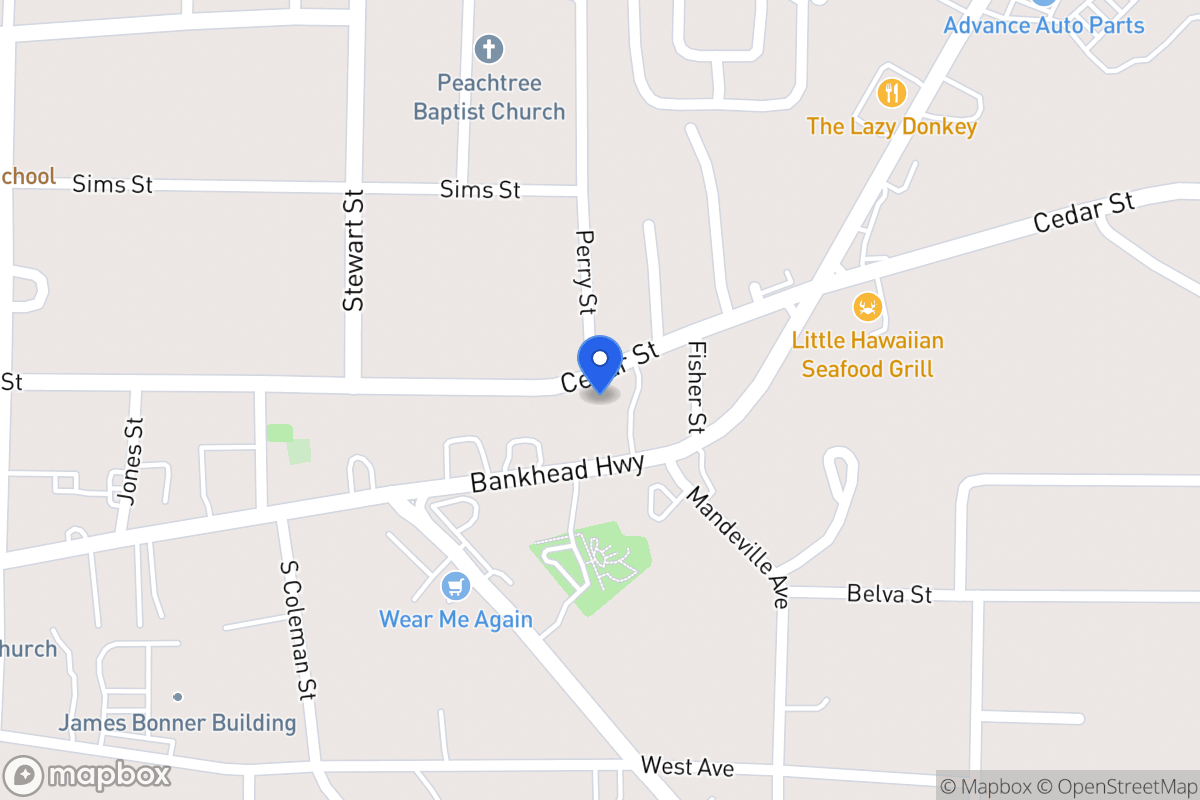 Map of 601 Cedar St