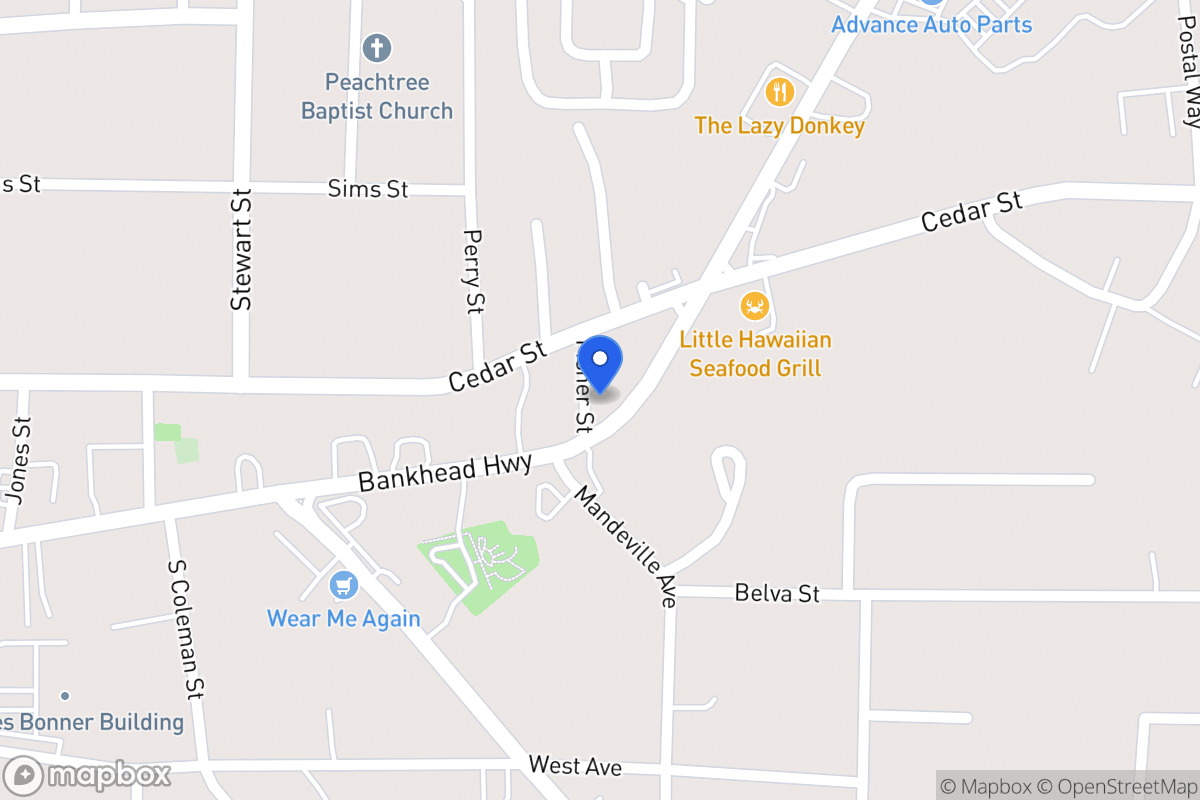 Map of 206 Bankhead Hwy