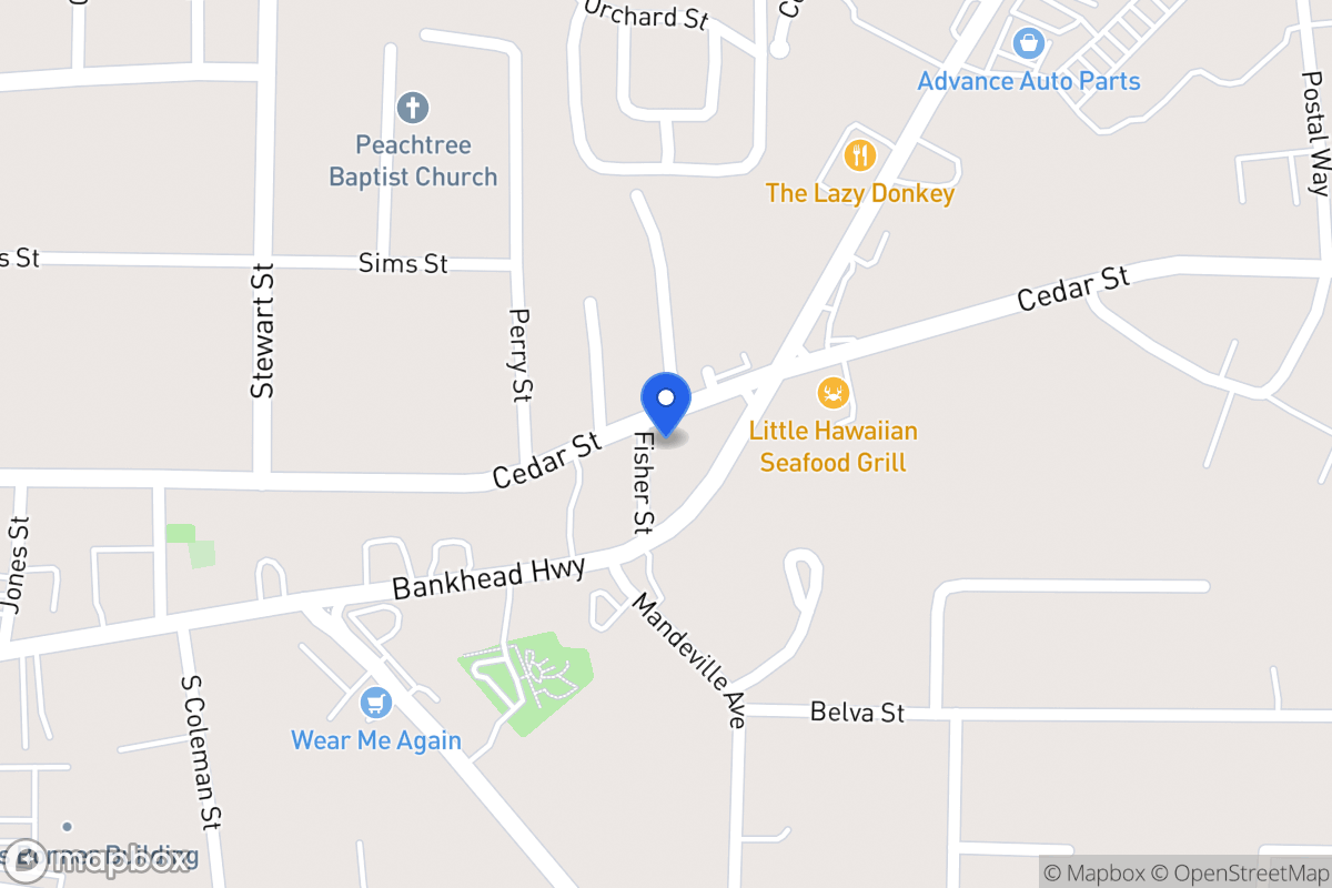 Map of 701 Cedar St