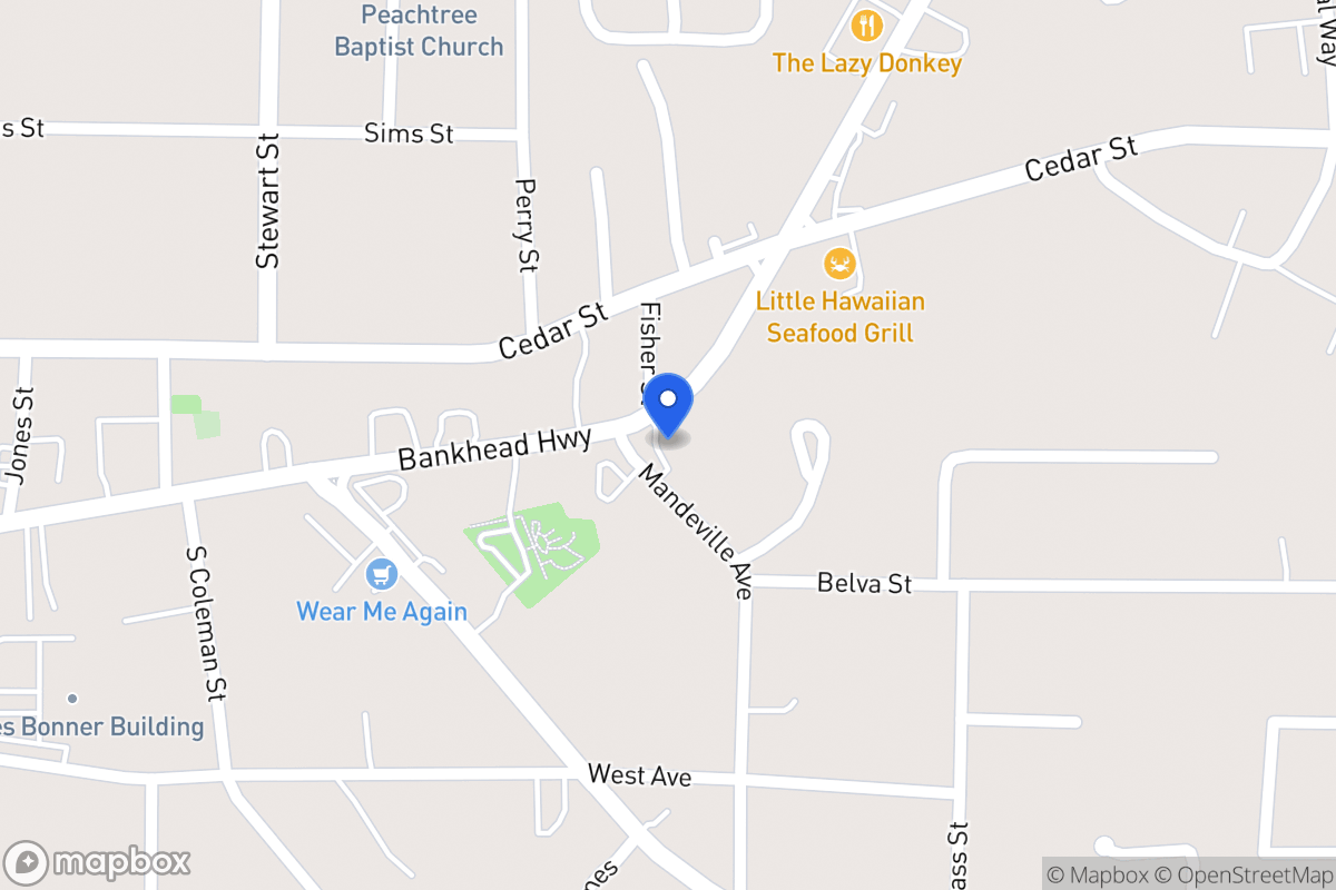 Map of 201 Bankhead Hwy