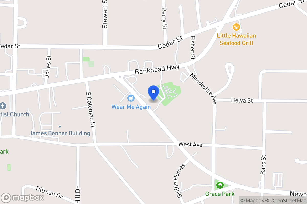 Map of 130 Newnan Rd