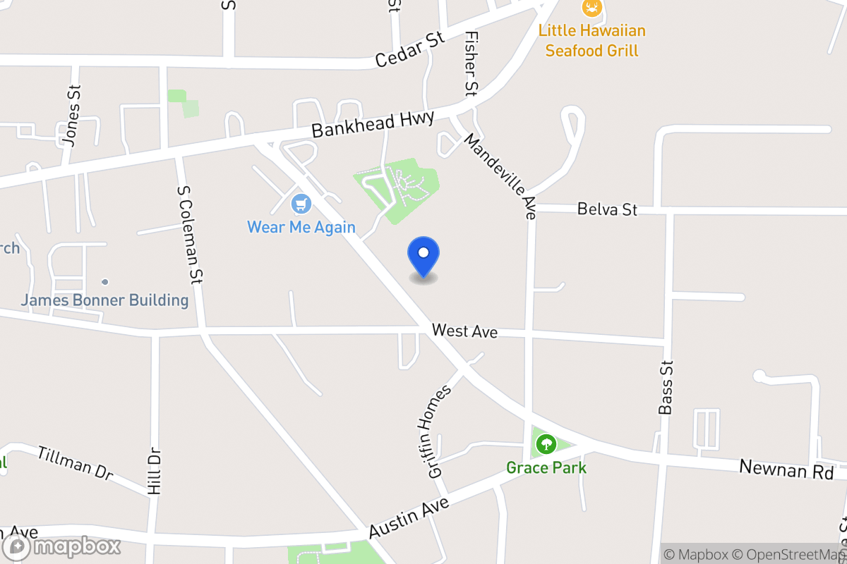 Map of 158 Newnan Rd