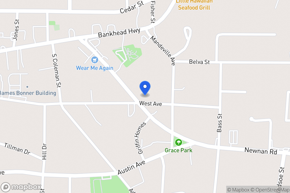 Map of 160 Newnan Rd