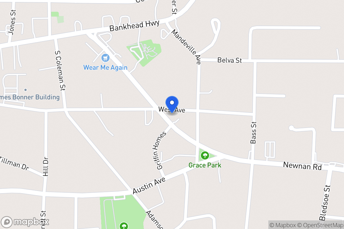 Map of 206 Newnan Rd