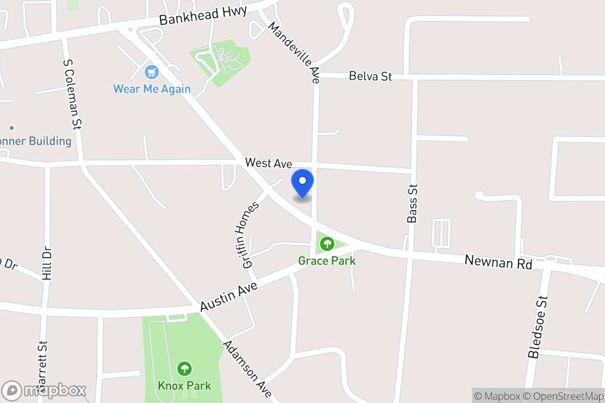 Map of 222 Newnan Rd