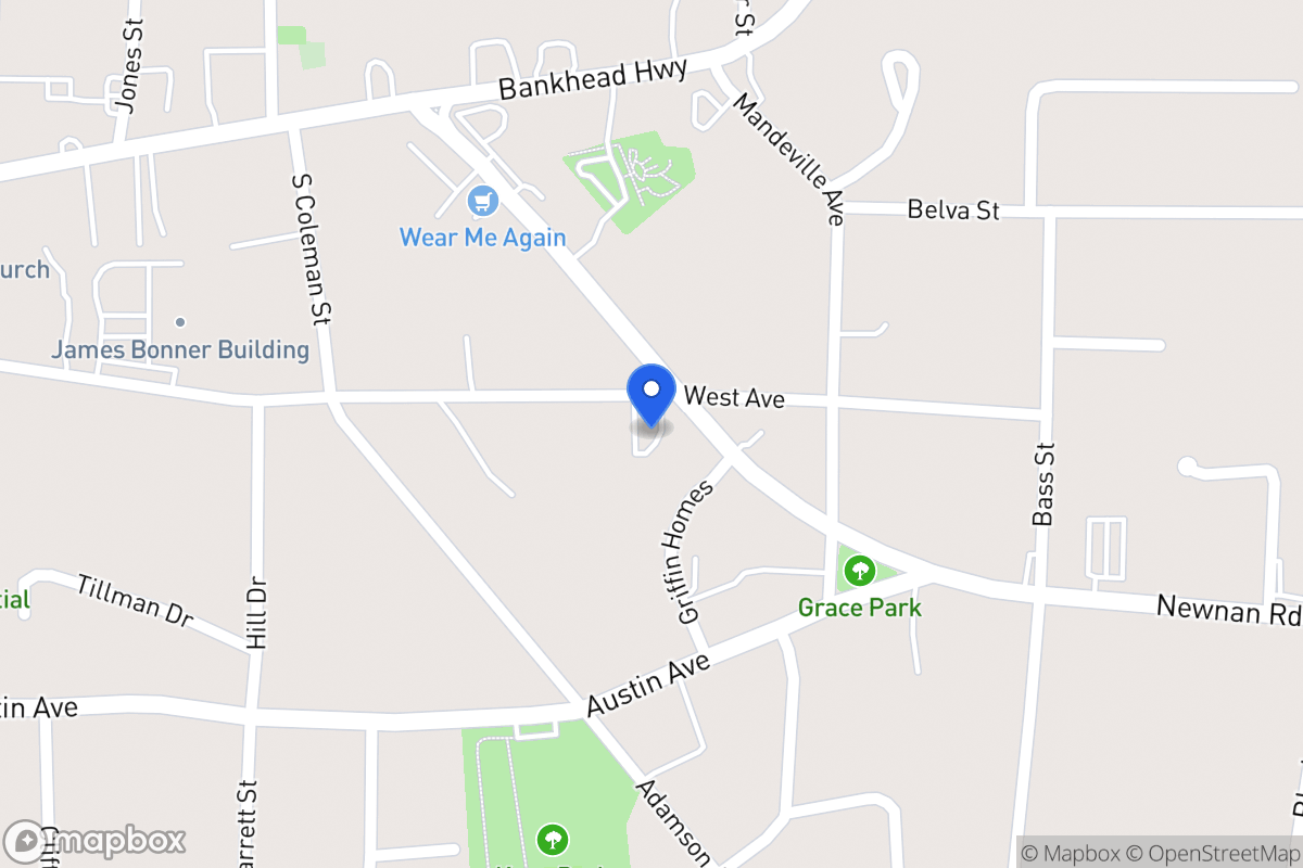 Map of 201 Newnan Rd