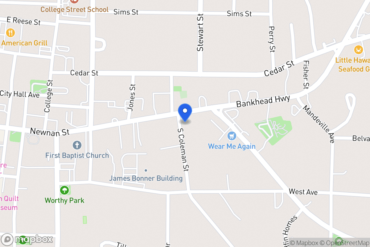 Map of 605 Newnan St