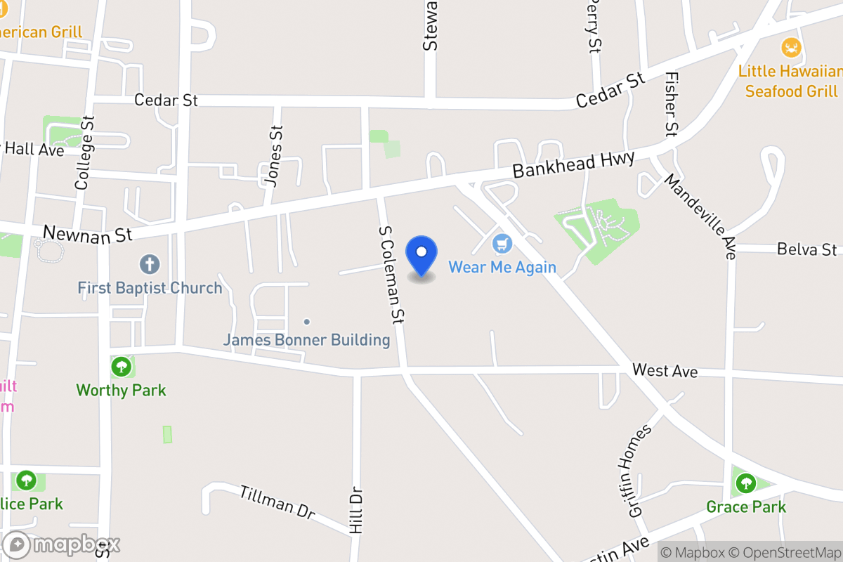 Map of 126 S Coleman St