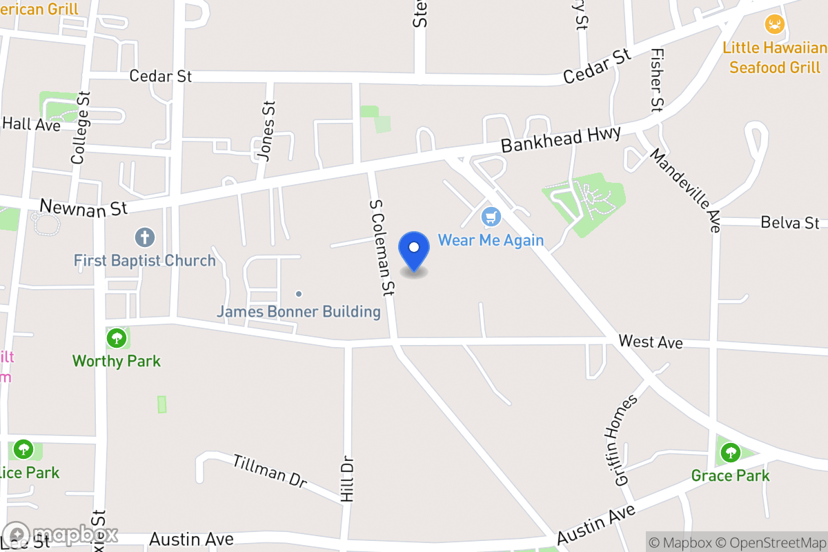 Map of 132 S Coleman St