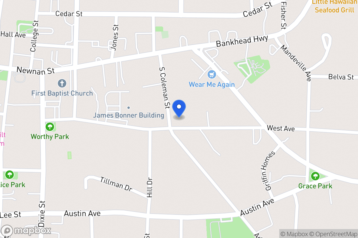 Map of 144 S Coleman St
