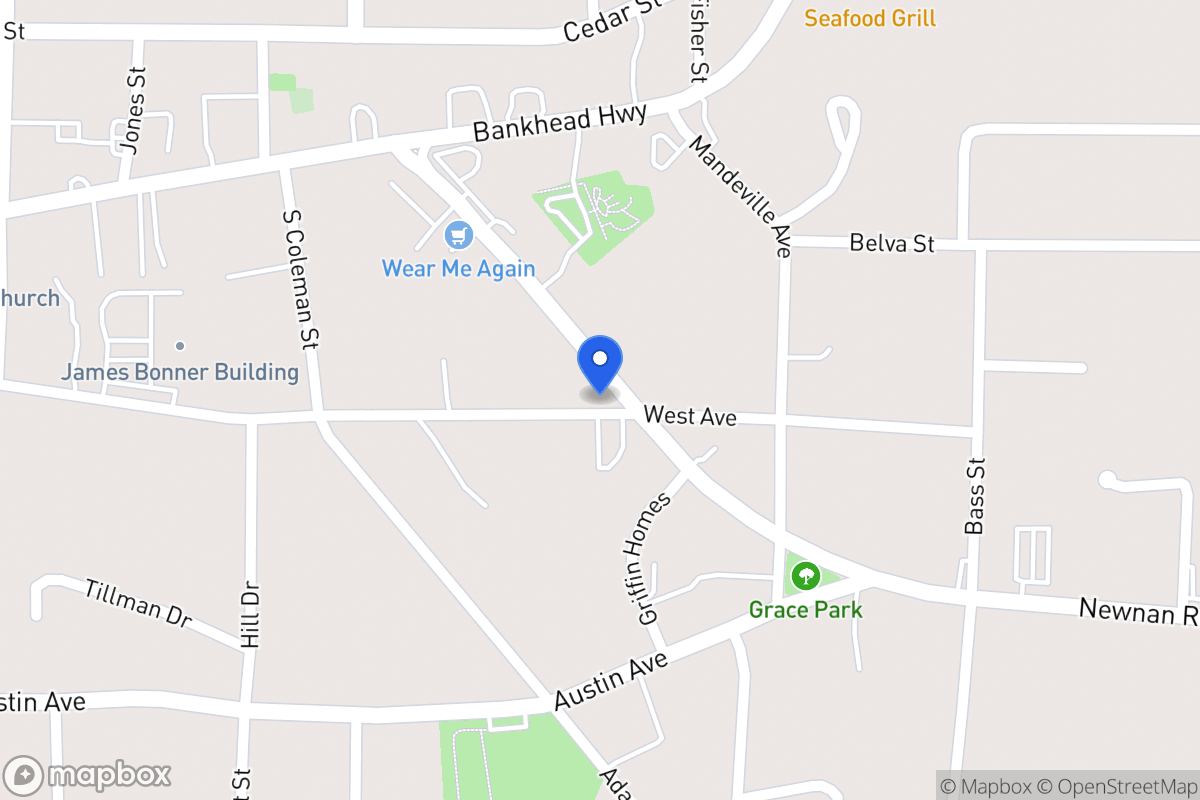 Map of 163 Newnan Rd