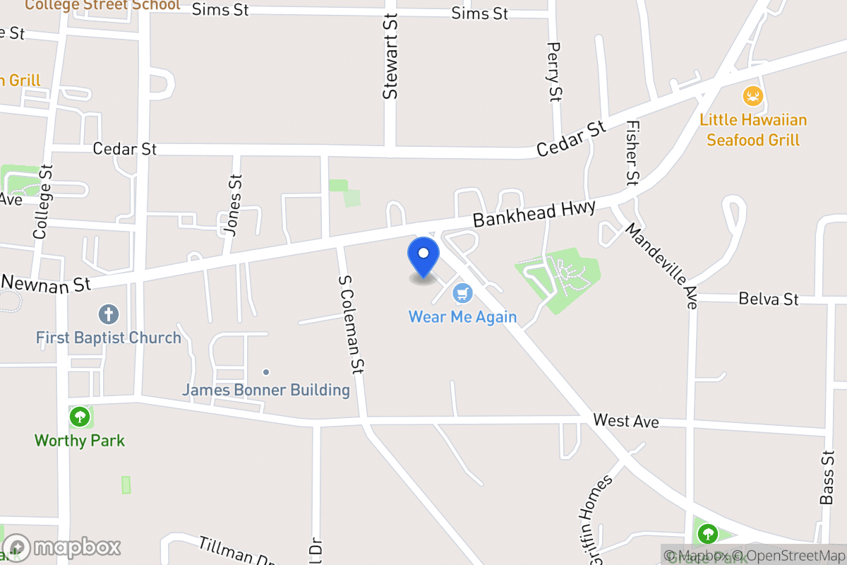Map of 115 Newnan Rd