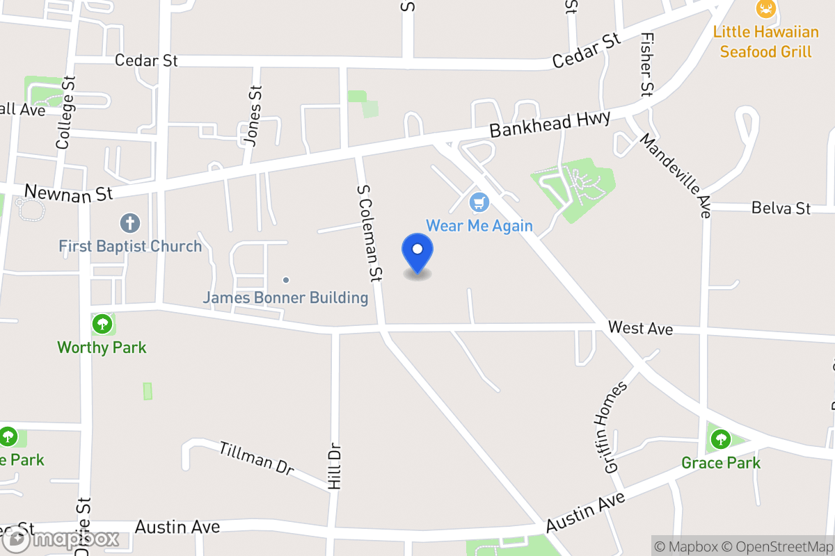 Map of 136 S Coleman St