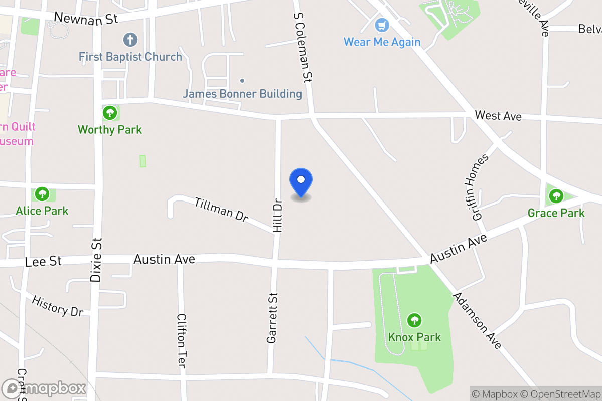 Map of 202 Hill Dr