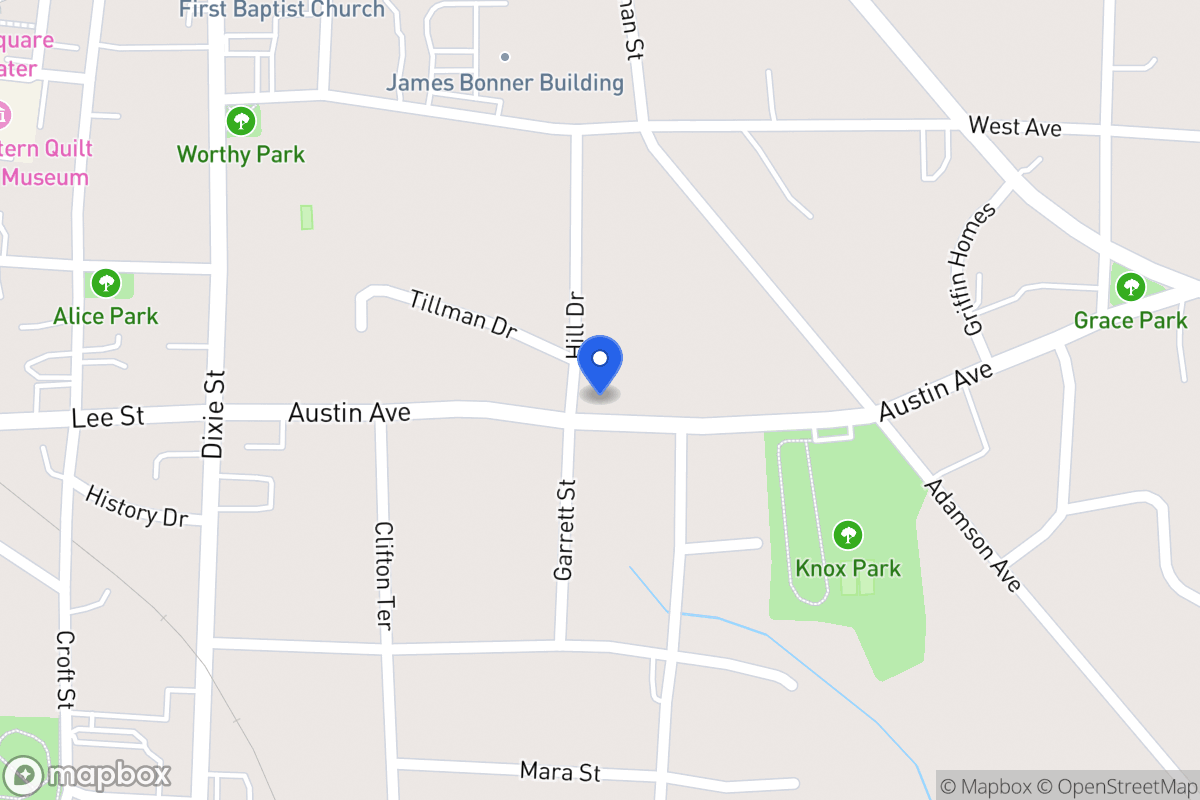 Map of 302 Austin Ave