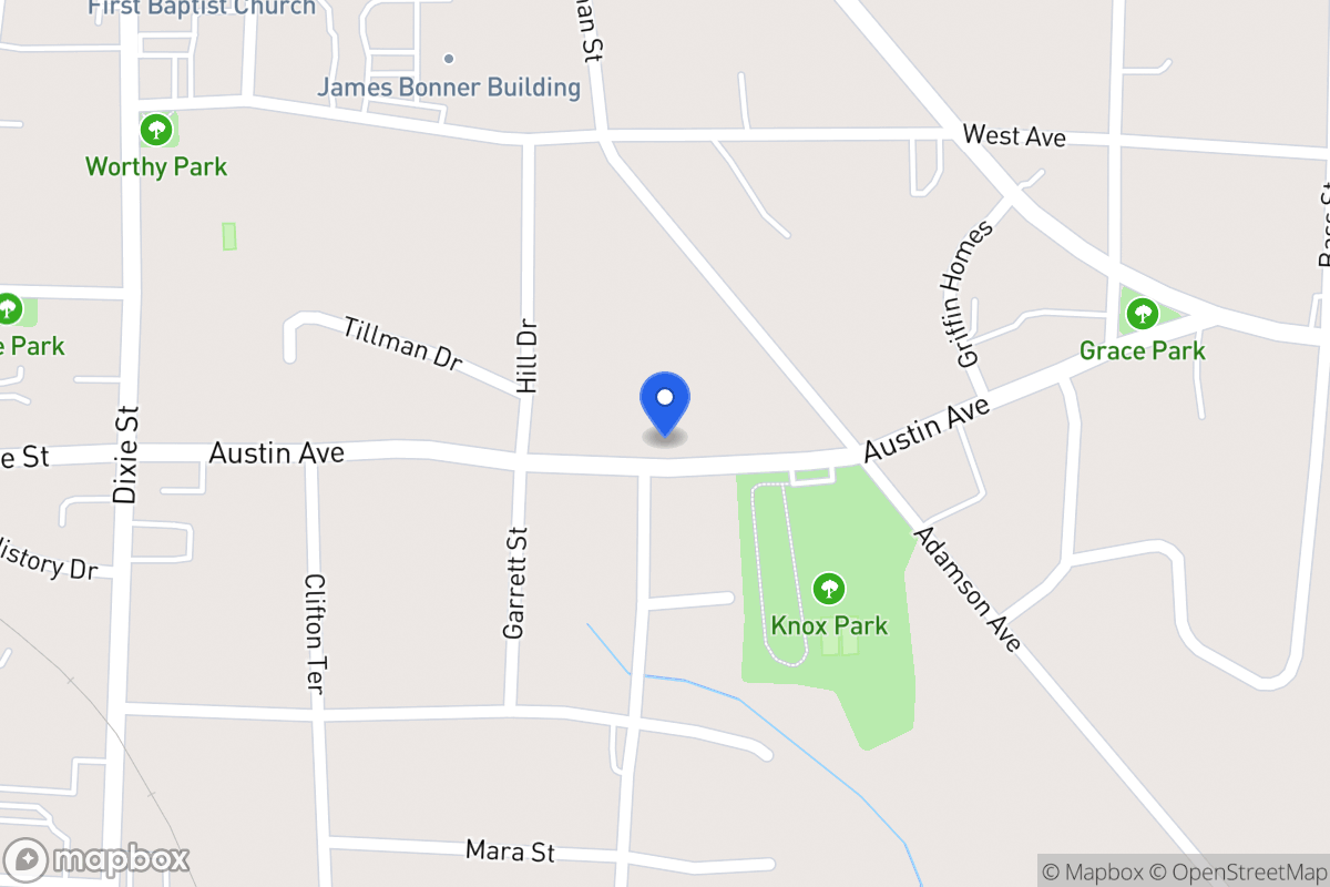Map of 402 Austin Ave