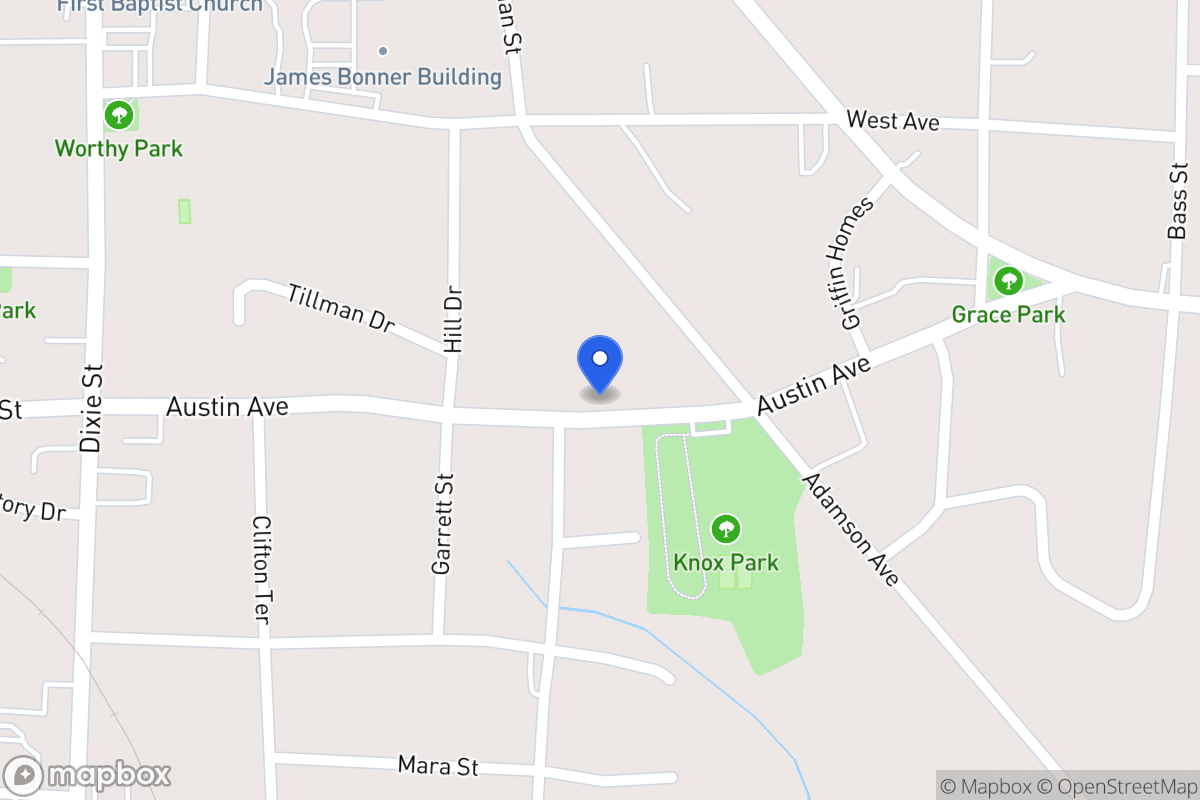 Map of 406 Austin Ave