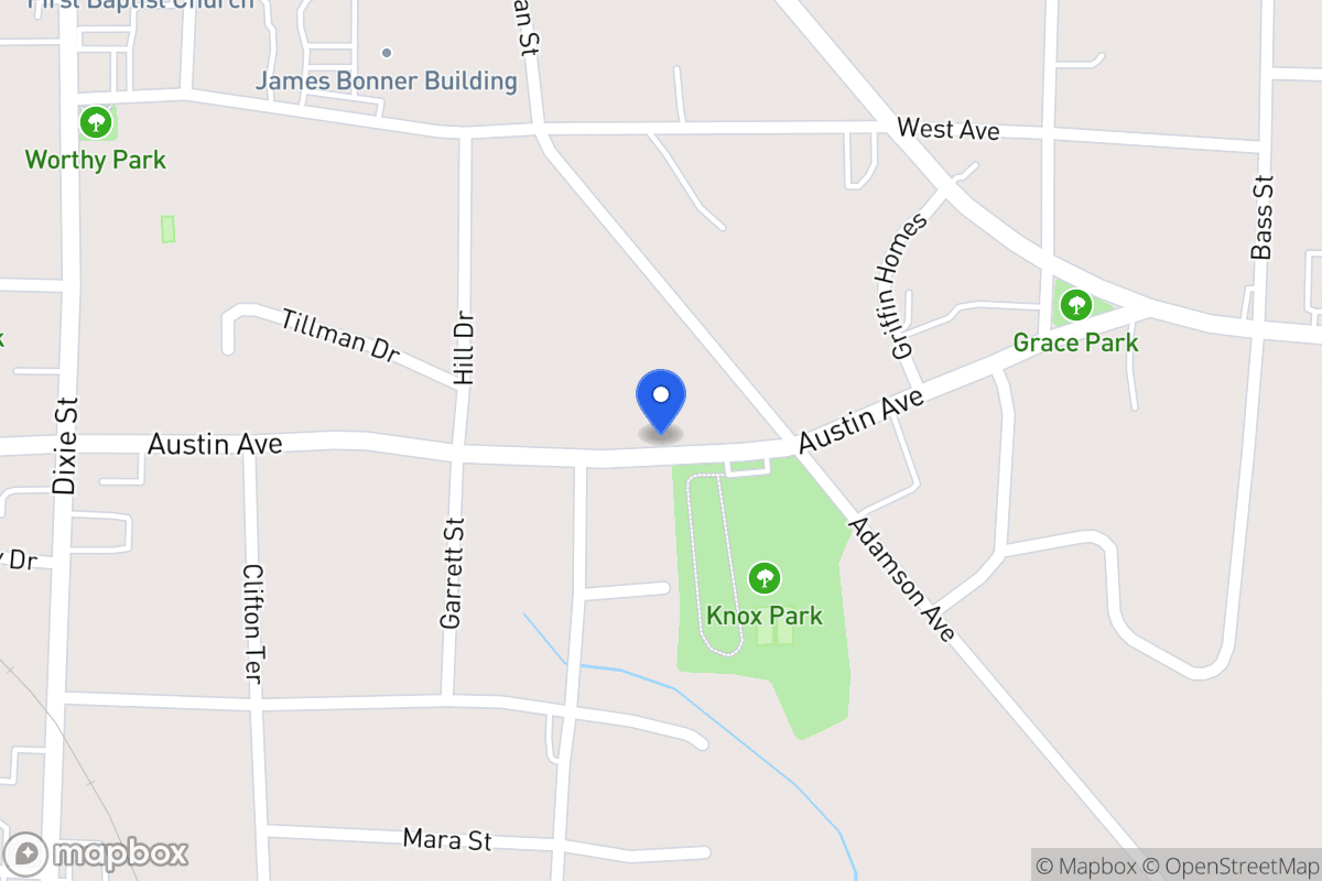 Map of 408 Austin Ave