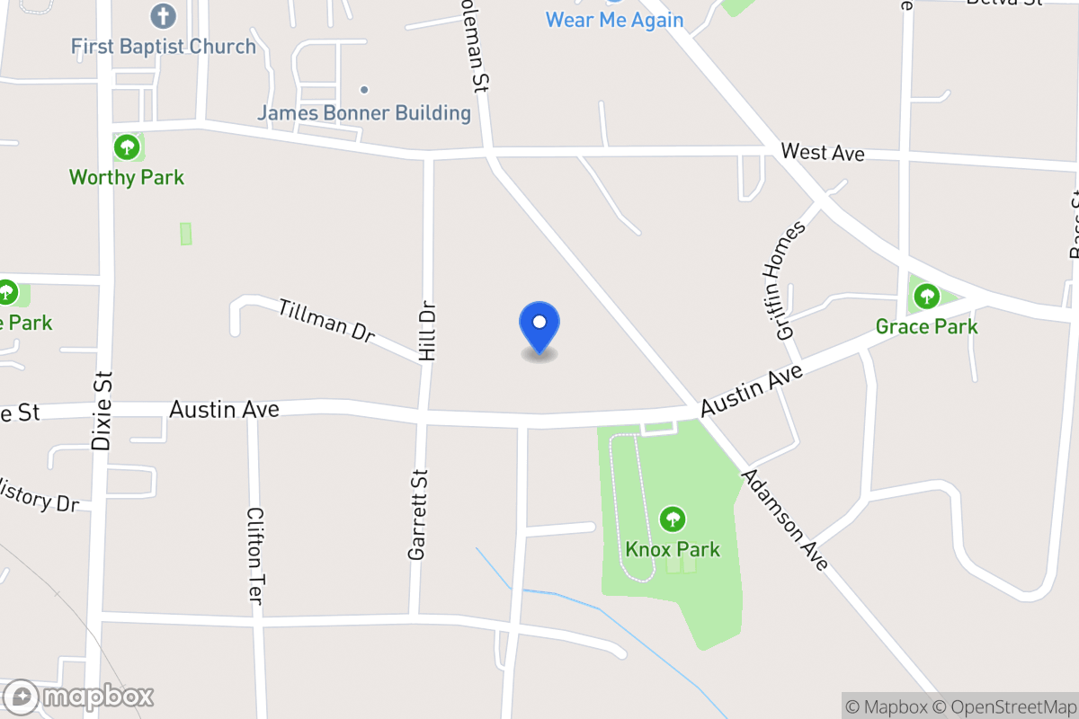 Map of Austin Ave