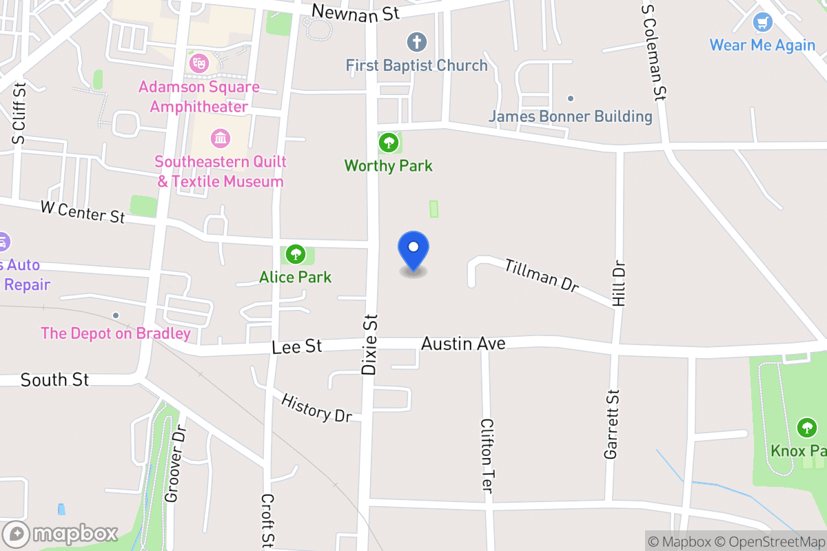 Map of 302 Dixie St