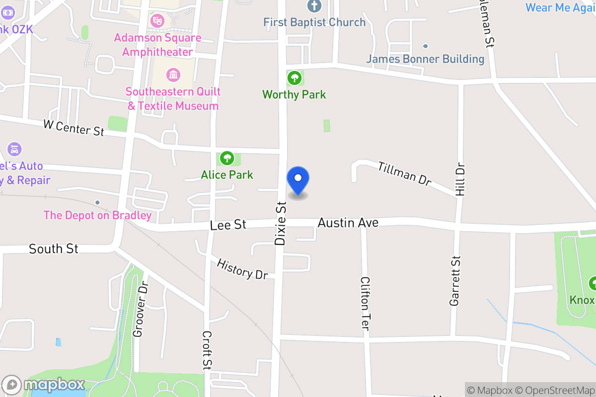 Map of 312 Dixie St