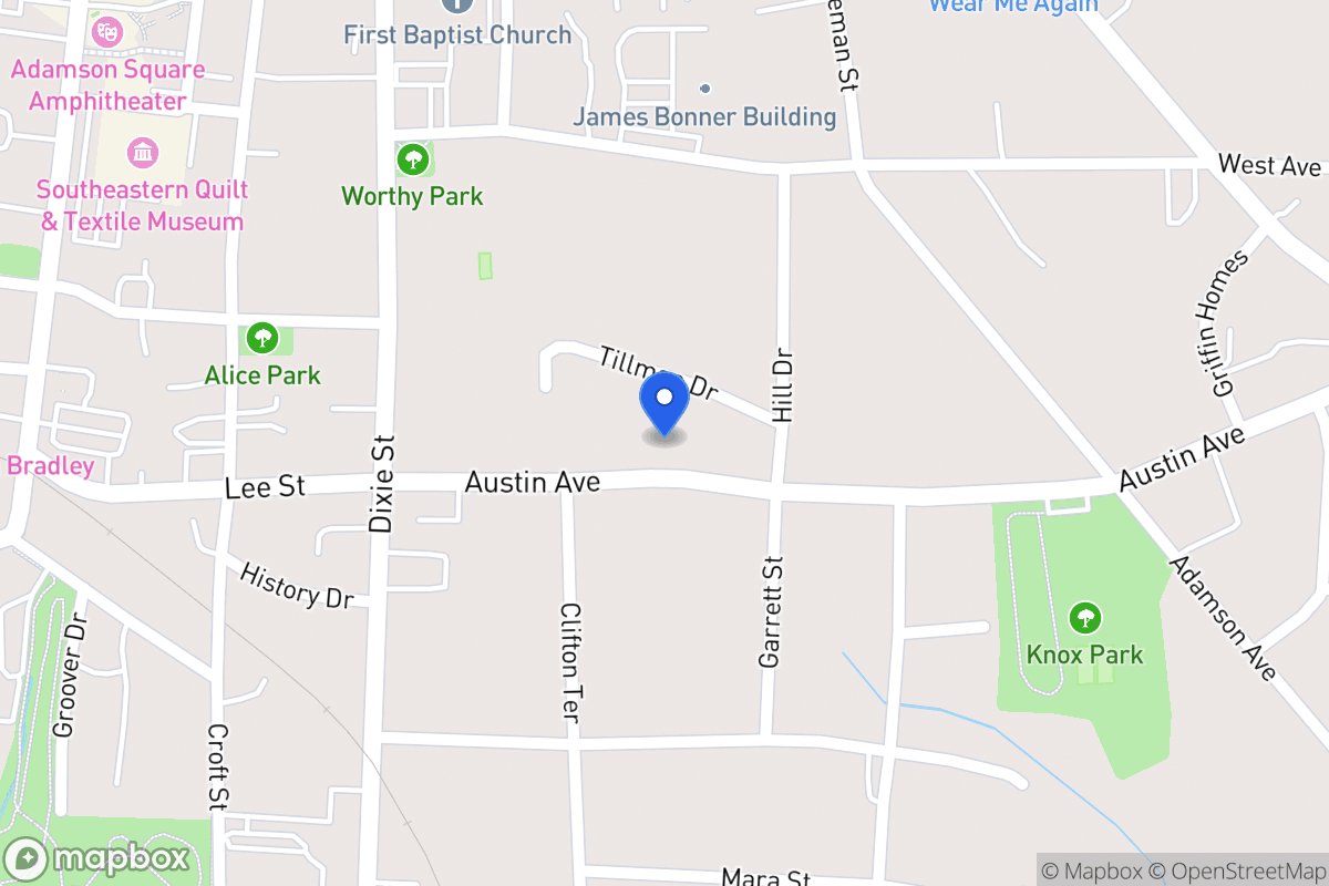 Map of 216 Austin Ave