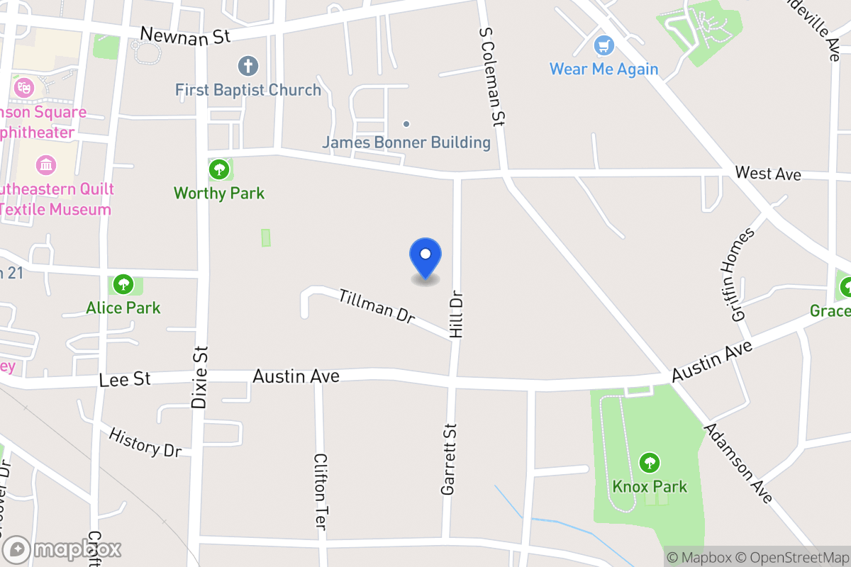 Map of 201 Hill Dr