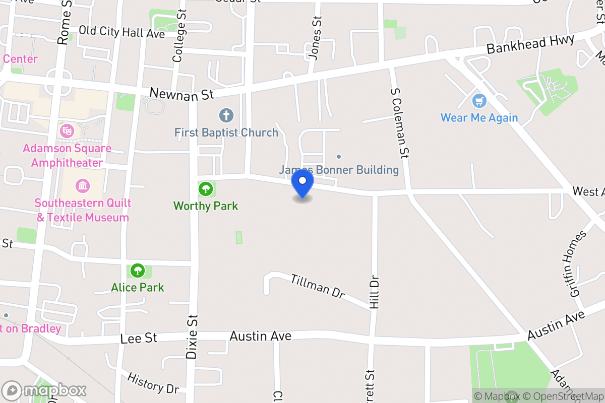 Map of 215 West Ave