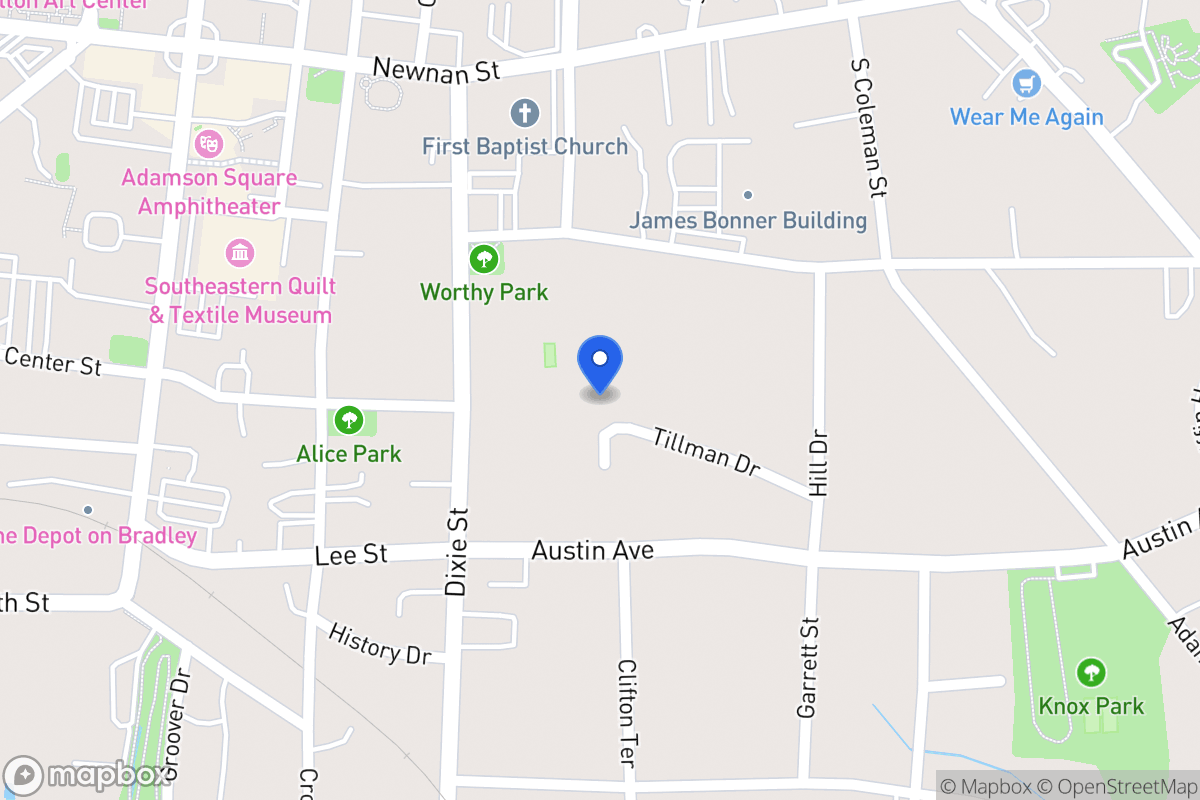 Map of Tillman Dr