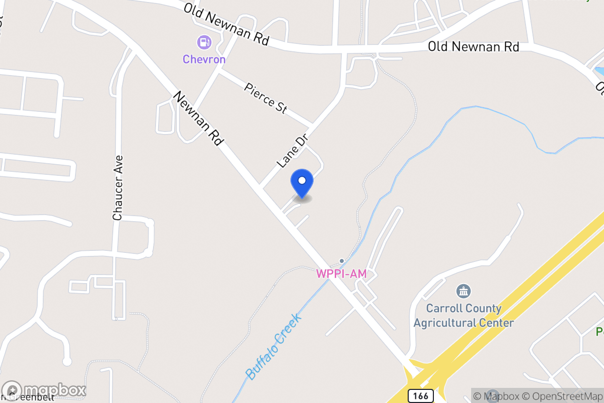Map of 806 Newnan Rd
