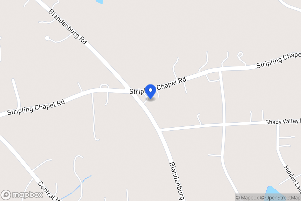 Map of 1475 Stripling Chapel Rd