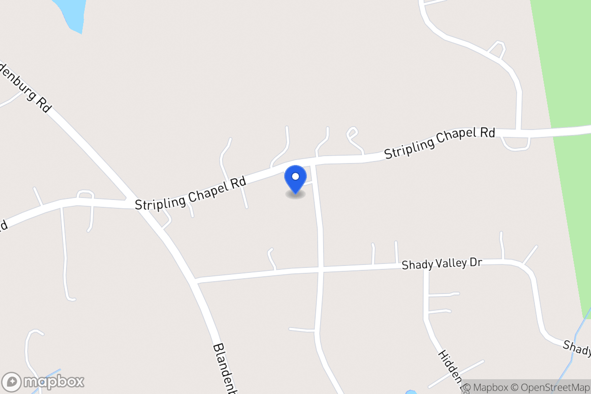 Map of 1555 Stripling Chapel Rd