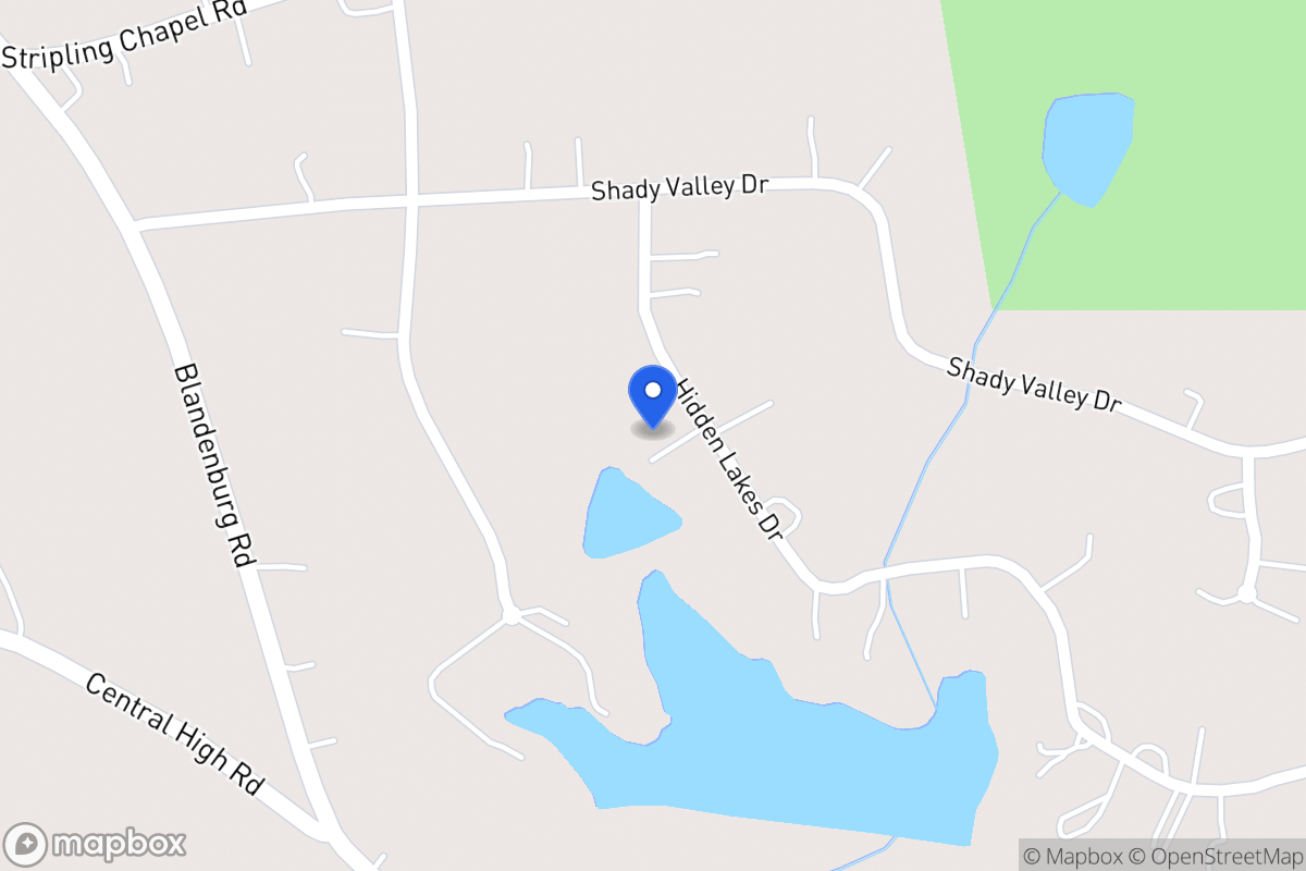 Map of 63 Hidden Lakes Dr