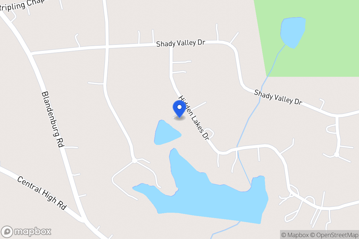 Map of 77 Hidden Lakes Dr