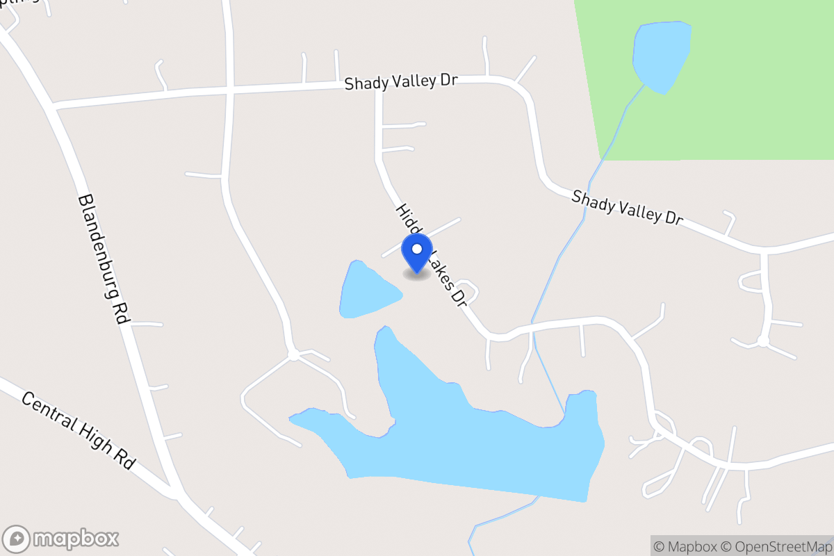 Map of 89 Hidden Lakes Dr
