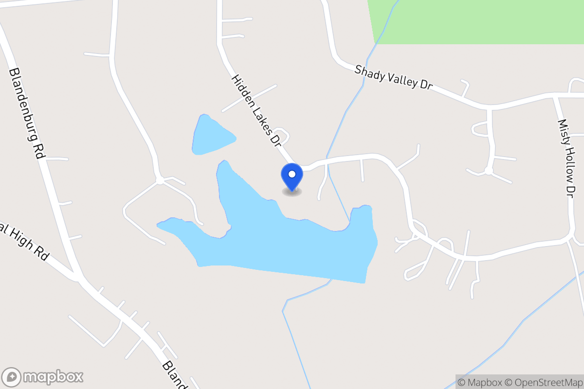 Map of 131 Hidden Lakes Dr