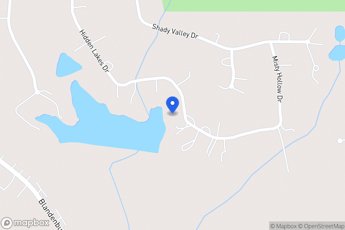 Map of 205 Hidden Lakes Dr