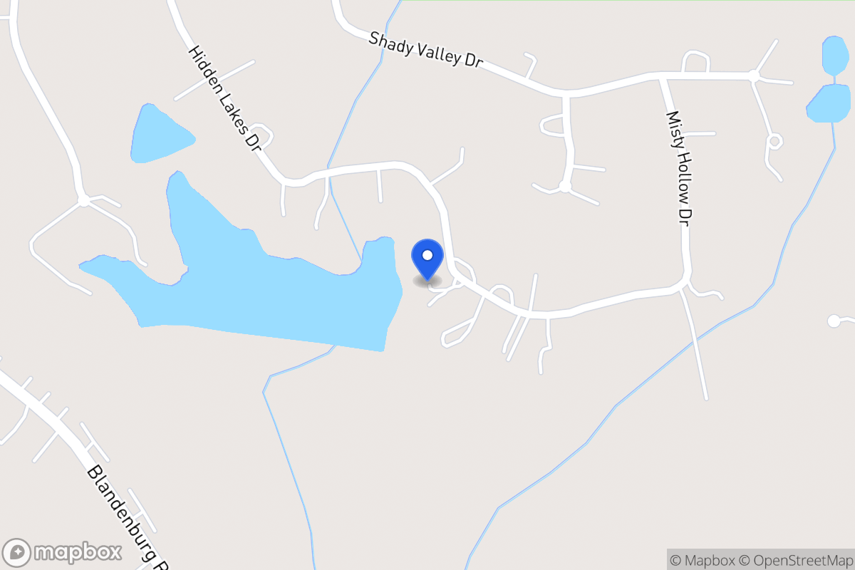 Map of 215 Hidden Lakes Dr