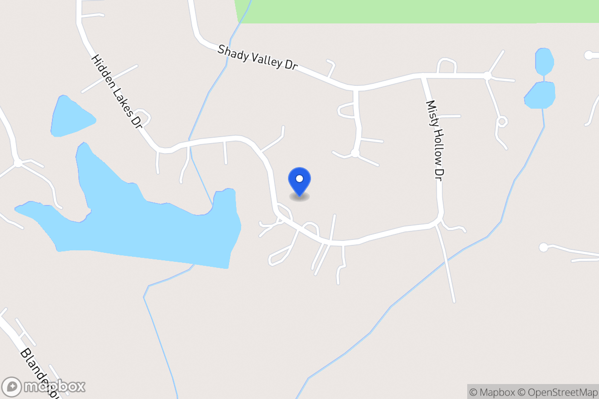 Map of 218 Hidden Lakes Dr
