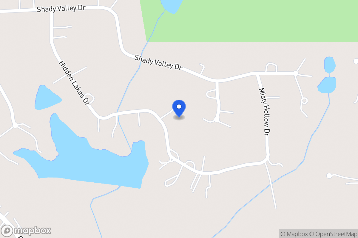 Map of 190 Hidden Lakes Dr
