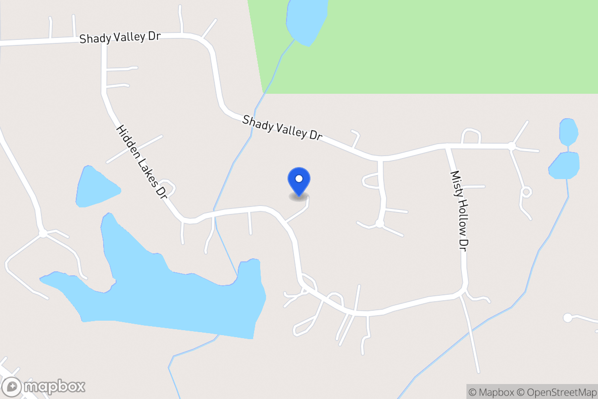 Map of 184 Hidden Lakes Dr