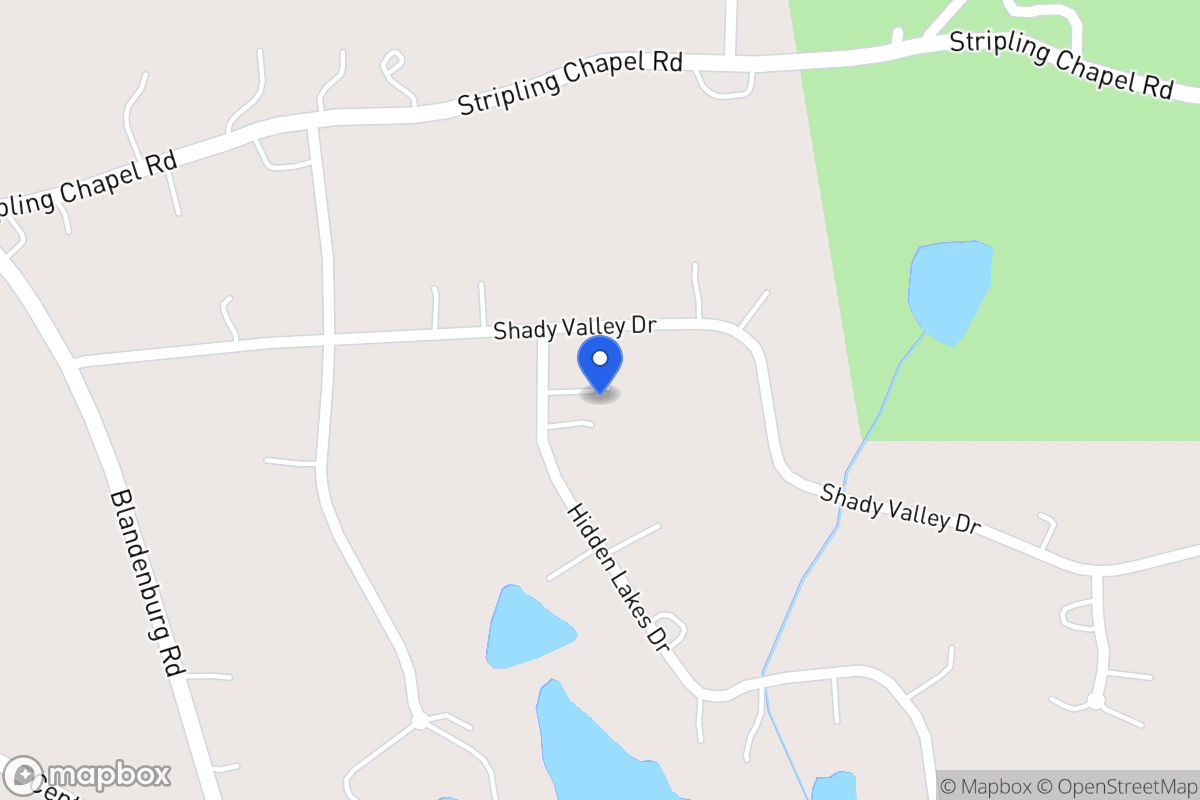 Map of 20 Hidden Lakes Dr