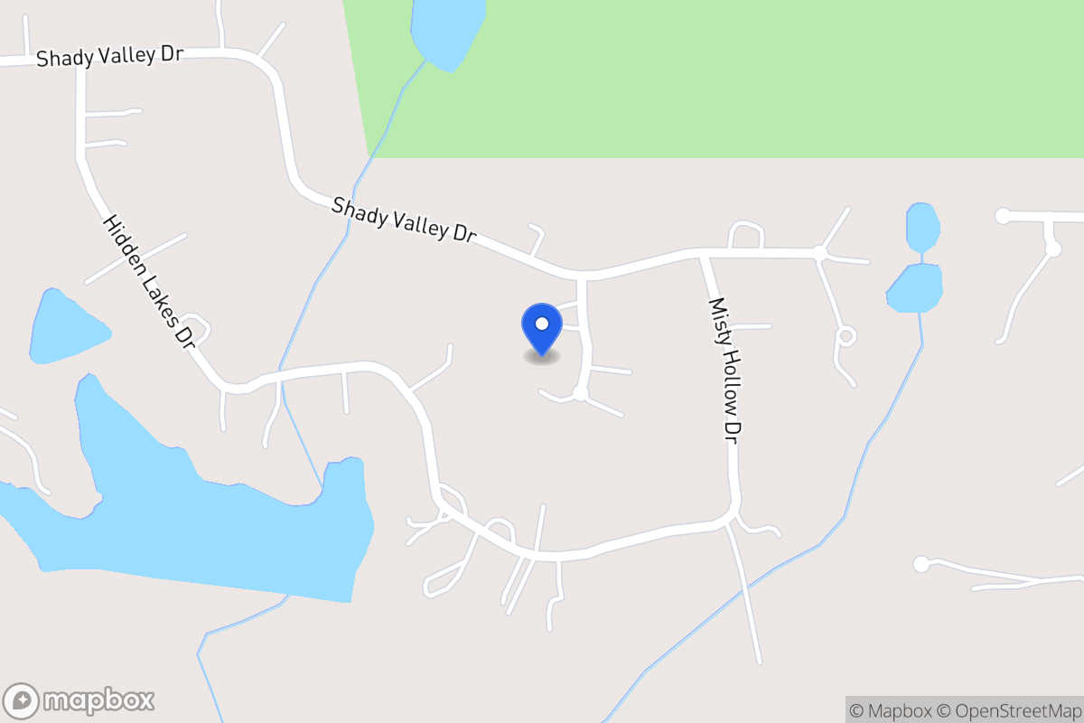 Map of 103 Shady Valley Ct