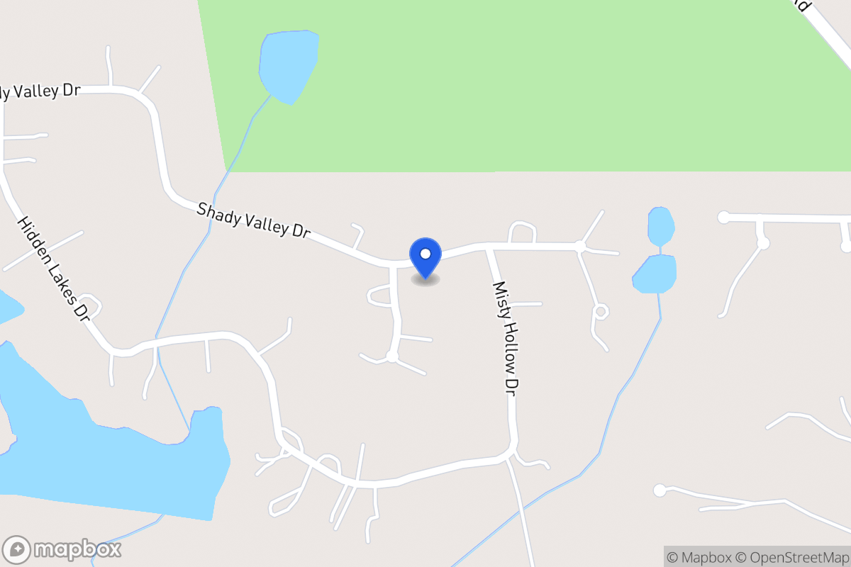 Map of 301 Shady Valley Dr