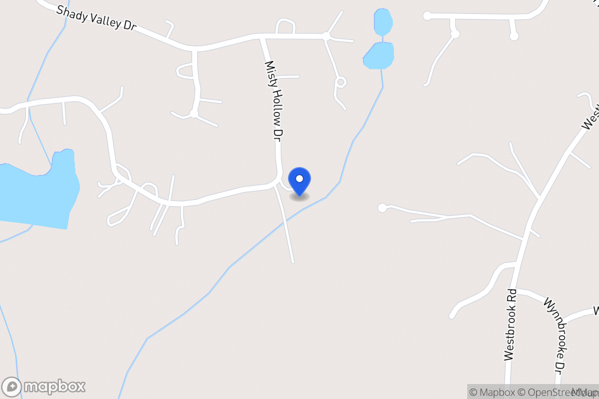 Map of 315 Hidden Lakes Dr
