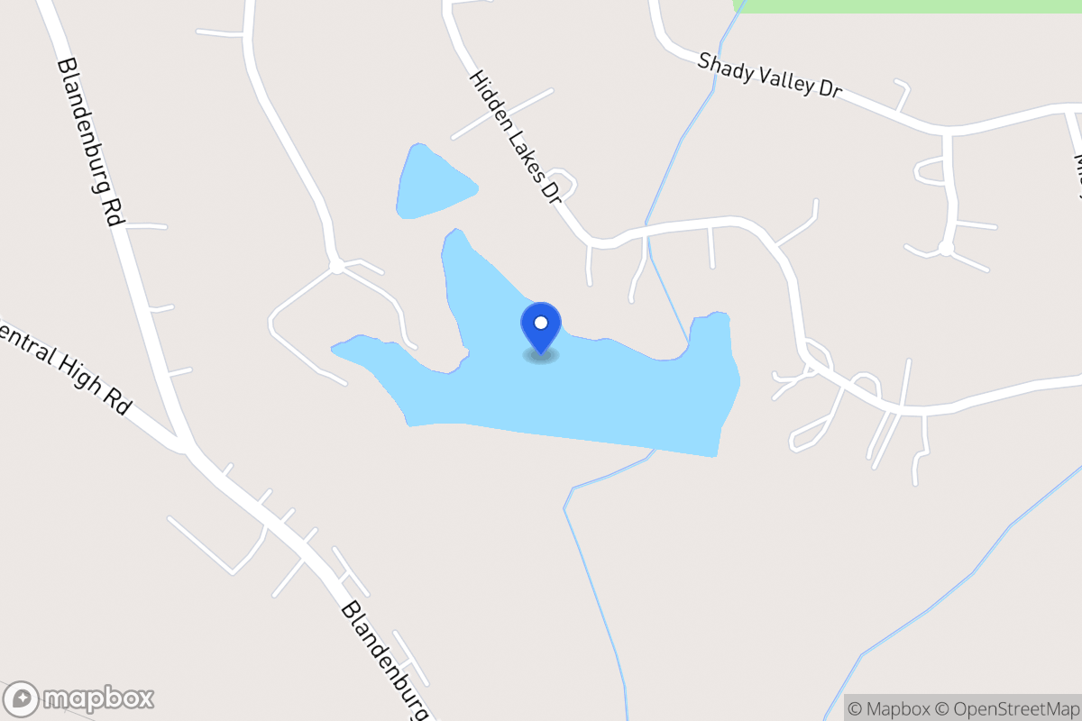 Map of Hidden Lakes Dr