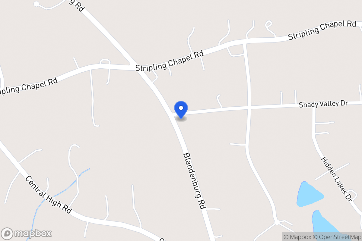 Map of Shady Valley Dr